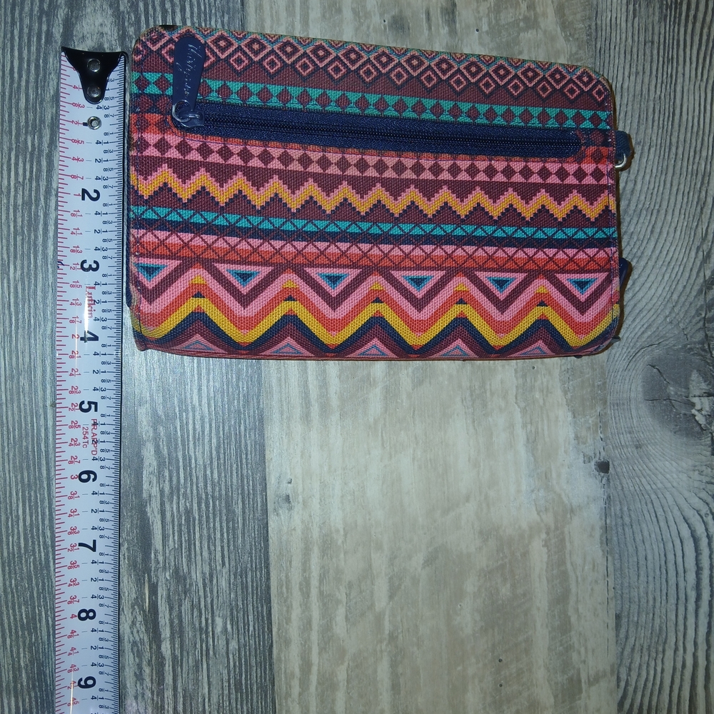 Thirty One Perfect Cents Wallet Aztech Pattern Multi Colored